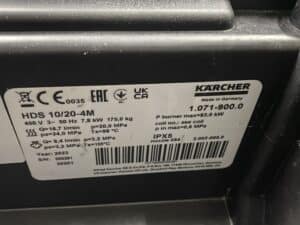 KARCHER WARMWATER HOGEDRUKREINIGER HDS 10/20-4 M 380 VOLT