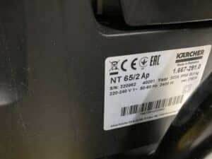 KARCHER NAT/DROOG STOFZUIGER NT 65/2 Ap