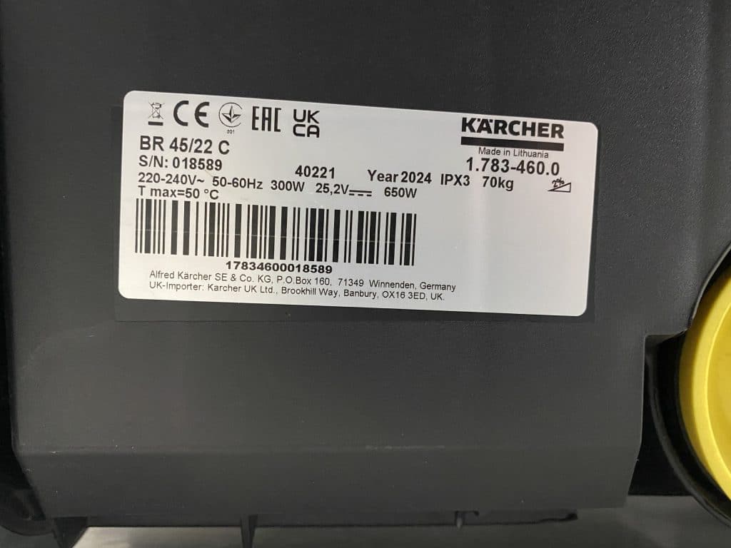 KARCHER SCHROBMACHINE BR 45/22 C Bp Pack 2024