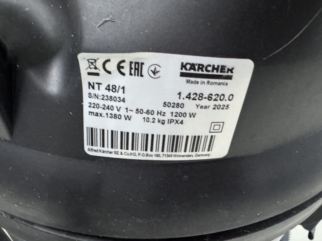 KARCHER NAT/DROOG STOFZUIGER NT 48/1 DEMO