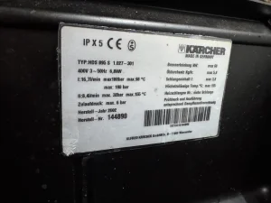 KARCHER HDS 895 S WARMWATER HOGEDRUKREINIGER 400V