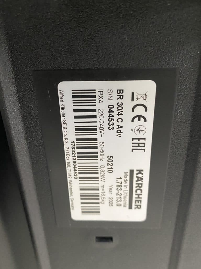 KARCHER SCHROBMACHINE BR 30/4 C Adv