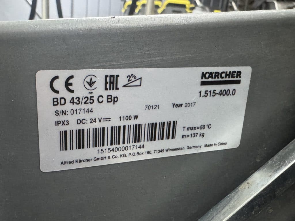 KARCHER SCHROB-/ZUIGMACHINE BD 43/25 C Bp Pack