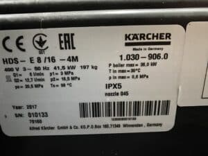 KARCHER HOGEDRUKREINIGER ELEKTRISCH HDS-E 8/16 -4 M 36 KW