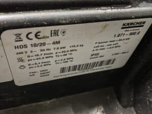 KARCHER HOGEDRUKREINIGER WARMWATER HDS 10/20-4 M 400V