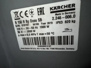 KARCHER SCHROBMACHINE B 150 R 90 BP DOSE SB 2019