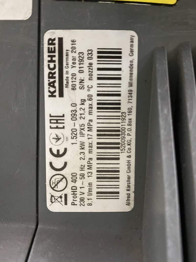 KARCHER HOGEDRUKREINIGER KOUDWATER HD PRO 400