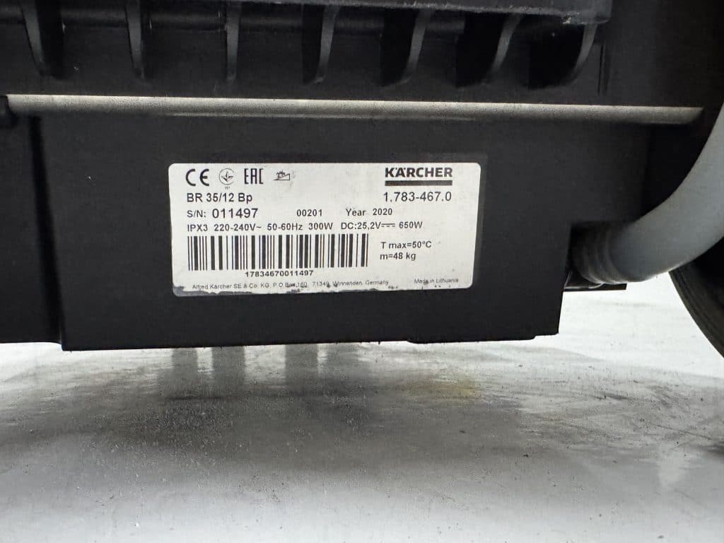 KARCHER SCHROB-/ZUIGMACHINE BR 35/12 C Bp Pack