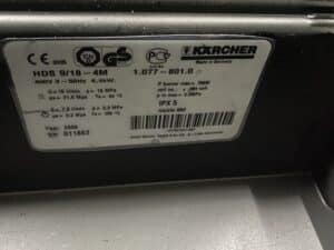 KARCHER WARMWATER HOGEDRUKREINIGER HDS 9/18-4 M 400V