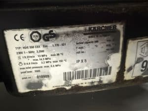 KARCHER WARMWATER HOGEDRUKREINIGER HDS 558 CSX 230 Volt
