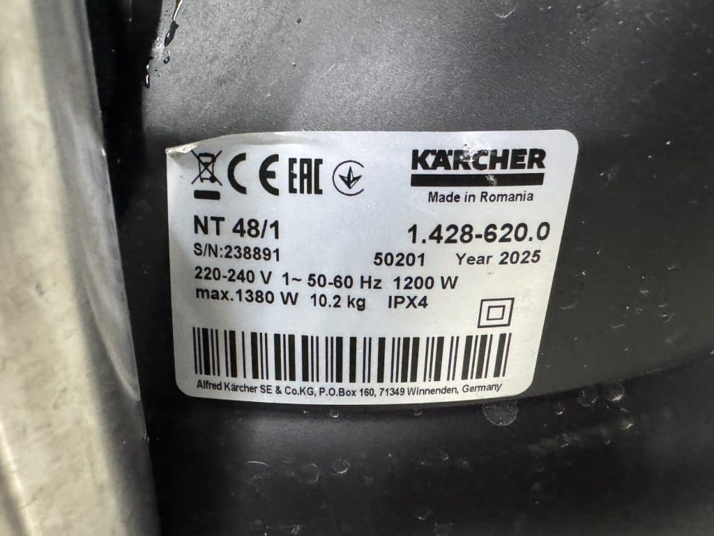 KARCHER NAT/DROOG STOFZUIGER NT 48/1 DEMO