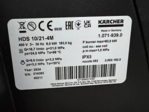 KARCHER HOGEDRUKREINIGER WARMWATER HDS 10/21-4 M 400V