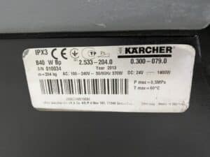 KARCHER SCHROB-/ZUIGMACHINE B 40 W Bp