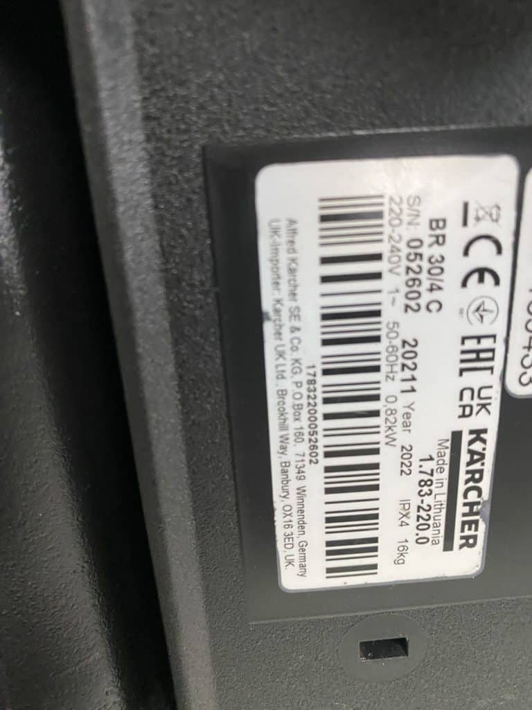 KARCHER SCHROBMACHINE BR 30/4 C 2022