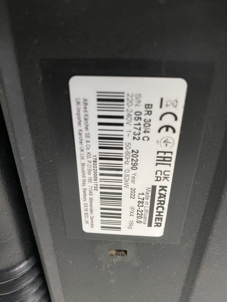 KARCHER SCHROBMACHINE BR 30/4 C 2022