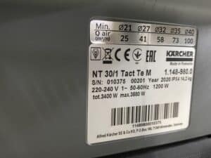 KARCHER Nat/droog stofzuiger NT 30/1 Tact Te M (Model 2020)