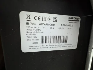KARCHER DROOGIJSREINIGER IB 7/40 ADV