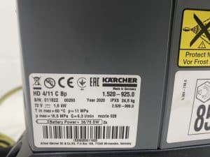 KARCHER HOGEDRUKREINIGER HD 4/11 C Bp Plus