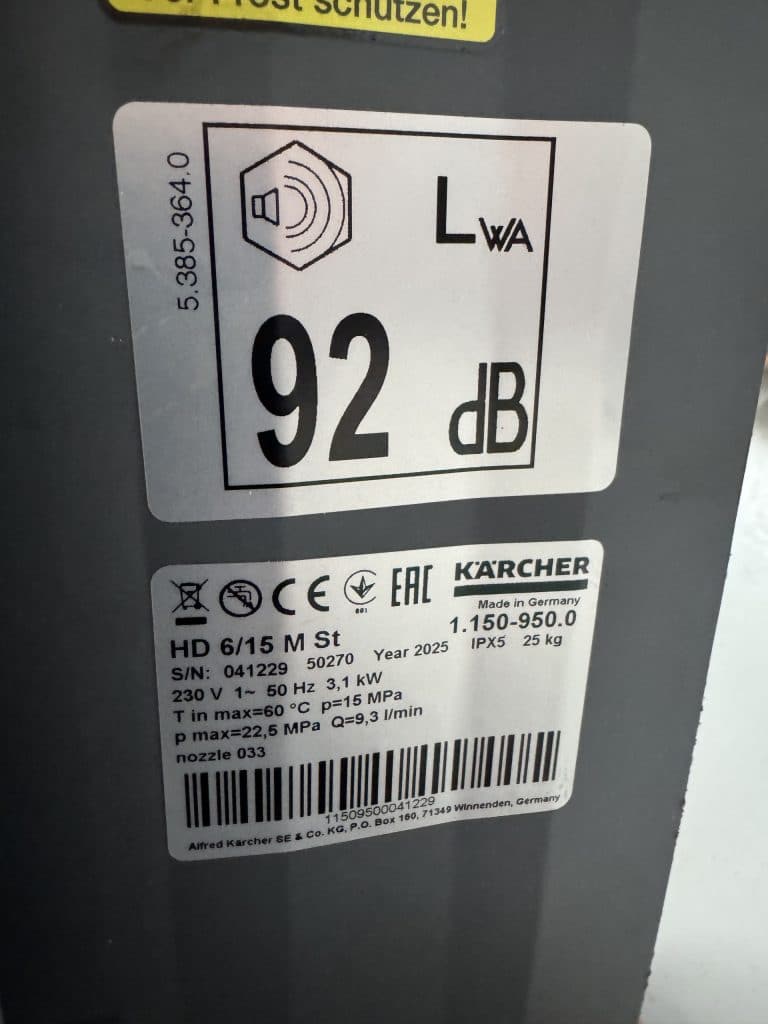 KARCHER koudwater hogedrukreiniger HD 6/15 M St