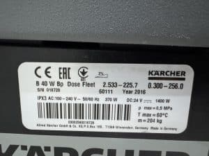 KARCHER SCHROB-/ZUIGMACHINE B 40 W Bp Dose Fleet