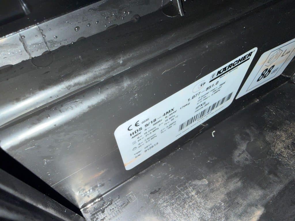 KARCHER HOGEDRUKREINIGER HDS 9/18-4 MX 400V