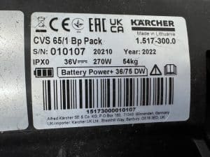 KARCHER Tapijstofzuiger CVS 65/1 Bp