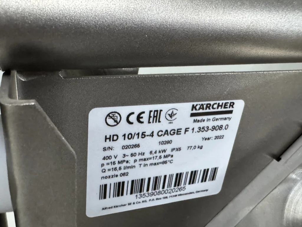 KARCHER Hogedrukreiniger HD 10/15-4 Cage Food