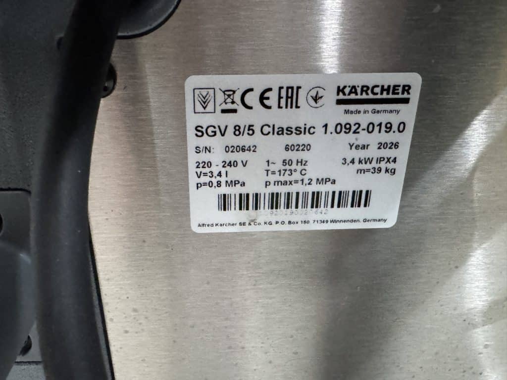KARCHER Stoomzuiger SGV 8/5
