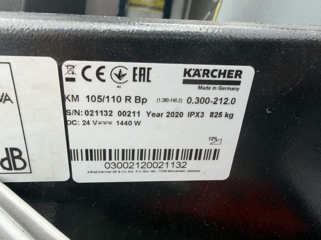 KARCHER Veeg-/zuigmachine KM 105/110 R Bp