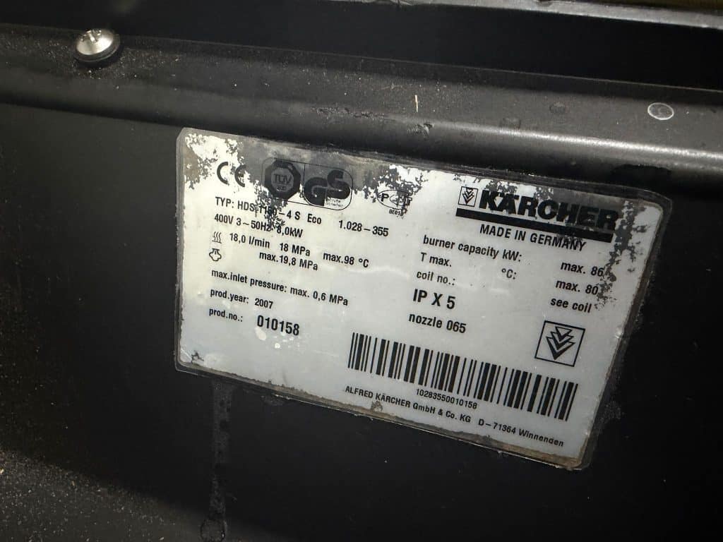 KARCHER Hogedrukreiniger HDS 1150 – 4 S Eco 400V
