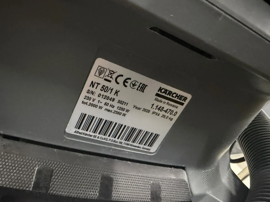 KARCHER Nat/droog stofzuiger NT 50/1 K Demomodel