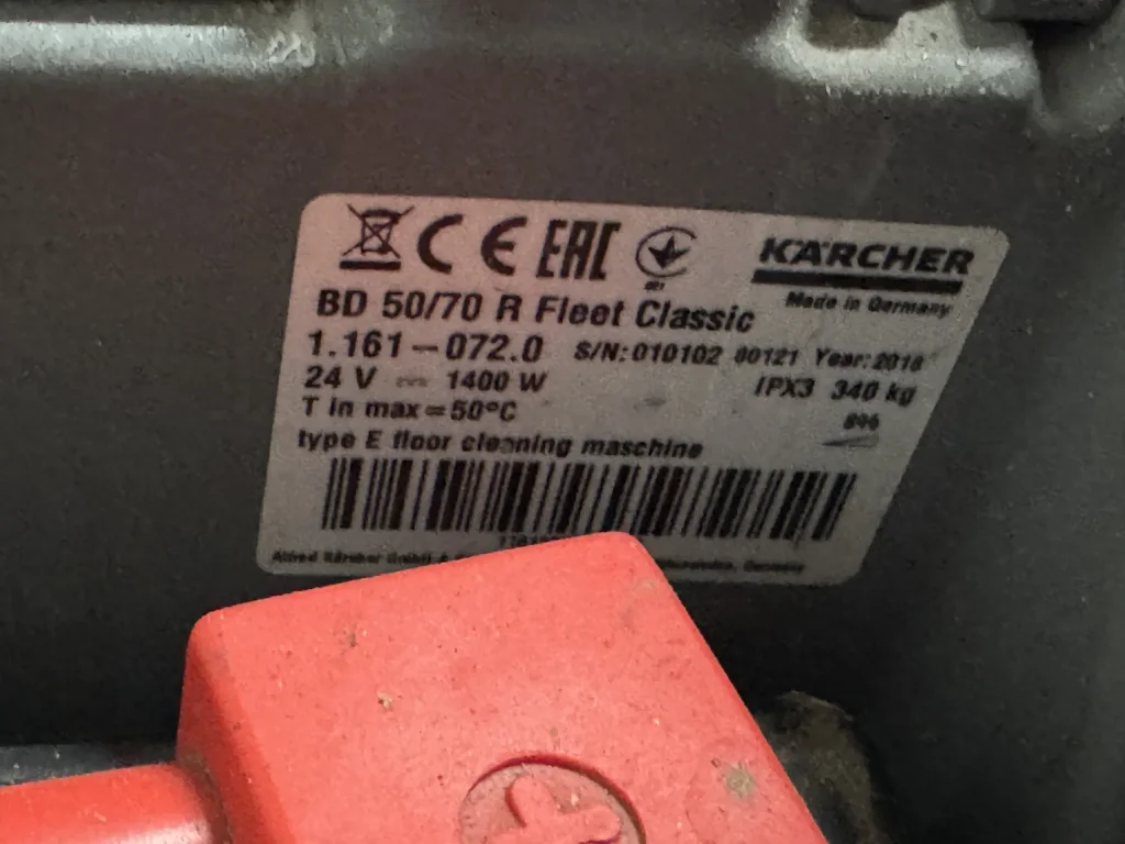 KARCHER ZITSCROB-/ZUIGMACHINE BD 50/70 R Classic